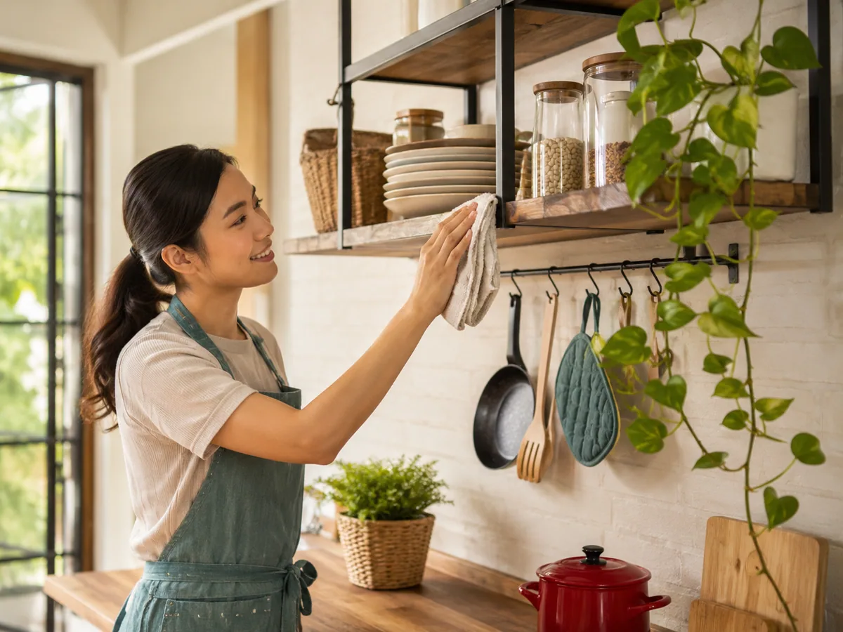 Perawatan Mudah untuk Rak Dapur Gantung Agar Awet dan Tahan Lama