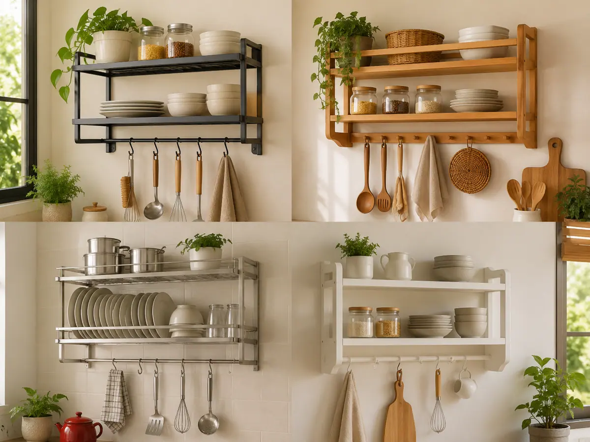 Perbandingan Bahan dan Harga Model Rak Dapur Gantung di Pasaran