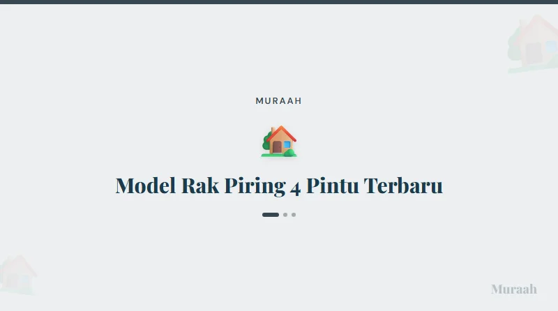 Model Rak Piring 4 Pintu Terbaru - referensi visual