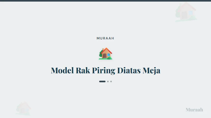 Model Rak Piring Diatas Meja - referensi visual