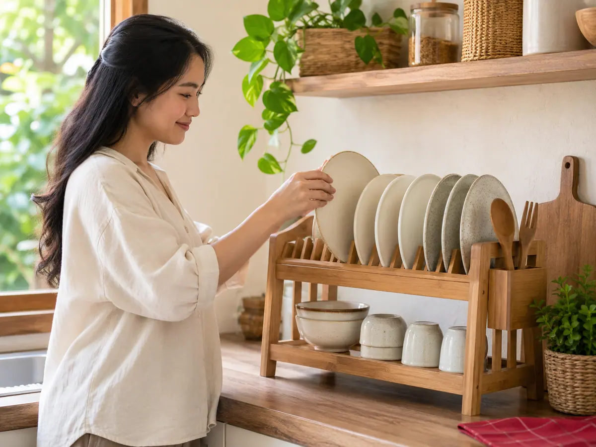 Tips Memilih Model Rak Piring Kayu Sederhana yang Tepat untuk Rumahmu