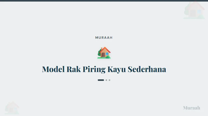Model Rak Piring Kayu Sederhana - referensi visual