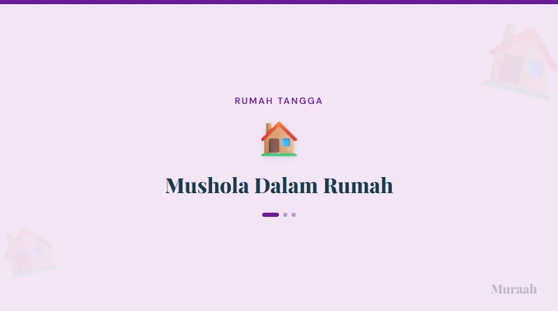 Mushola Dalam Rumah - referensi visual