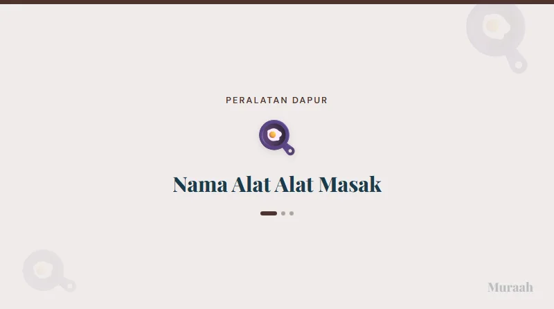 Nama Alat Alat Masak - referensi visual