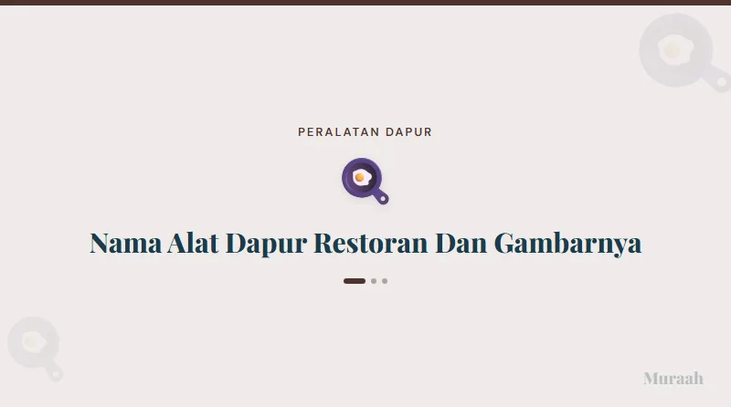 Nama Alat Dapur Restoran Dan Gambarnya - referensi visual