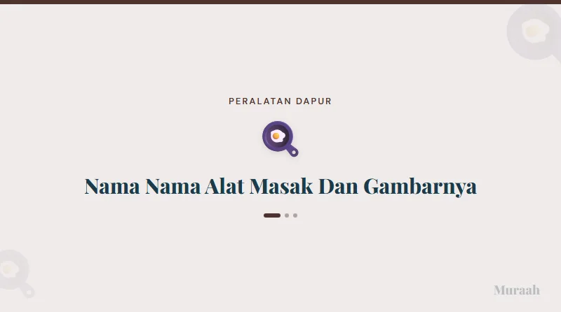 Nama Nama Alat Masak Dan Gambarnya - referensi visual