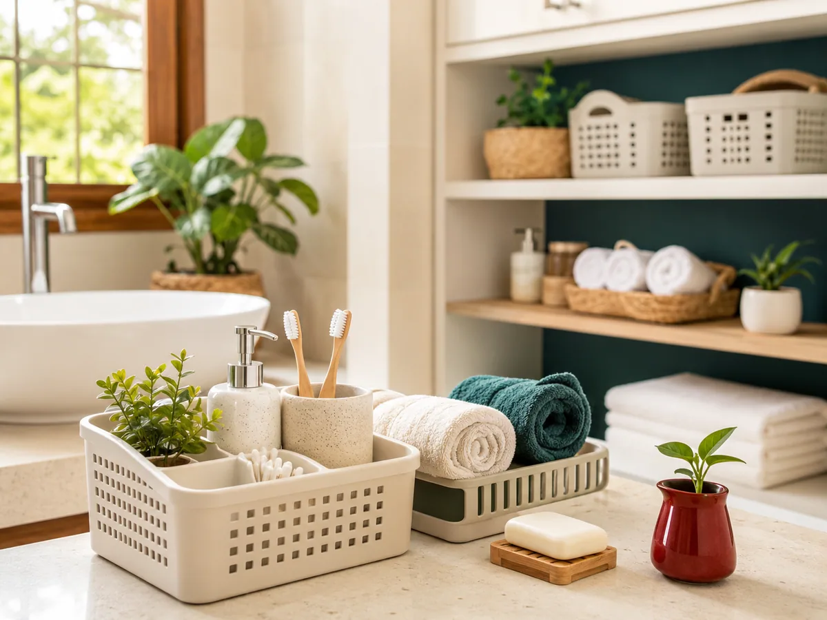 Tips Praktis Menata Kamar Mandi dengan Organizer