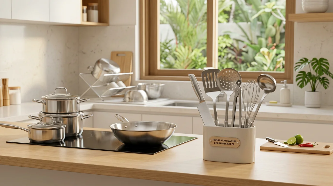 Peralatan Dapur Stainless Steel: Kelebihan & Cara Merawat