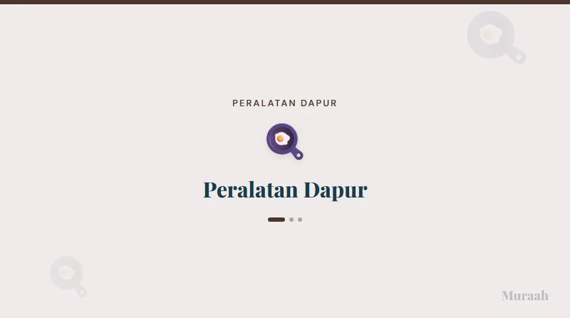 Peralatan Dapur - referensi visual