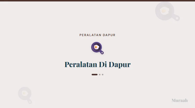 Peralatan Di Dapur - referensi visual