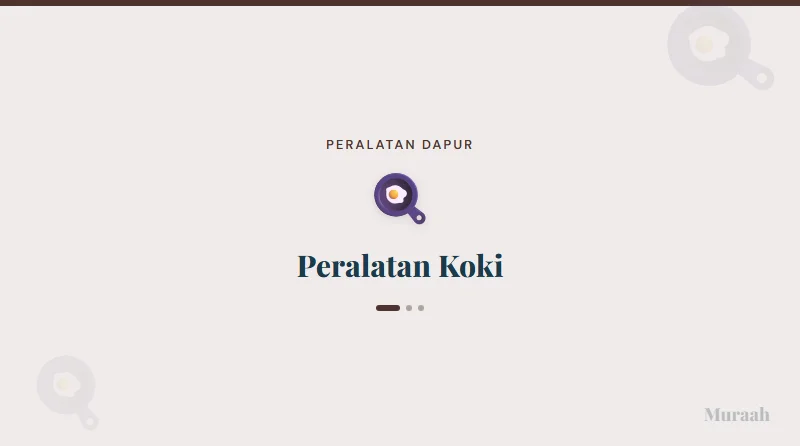 Peralatan Koki - referensi visual