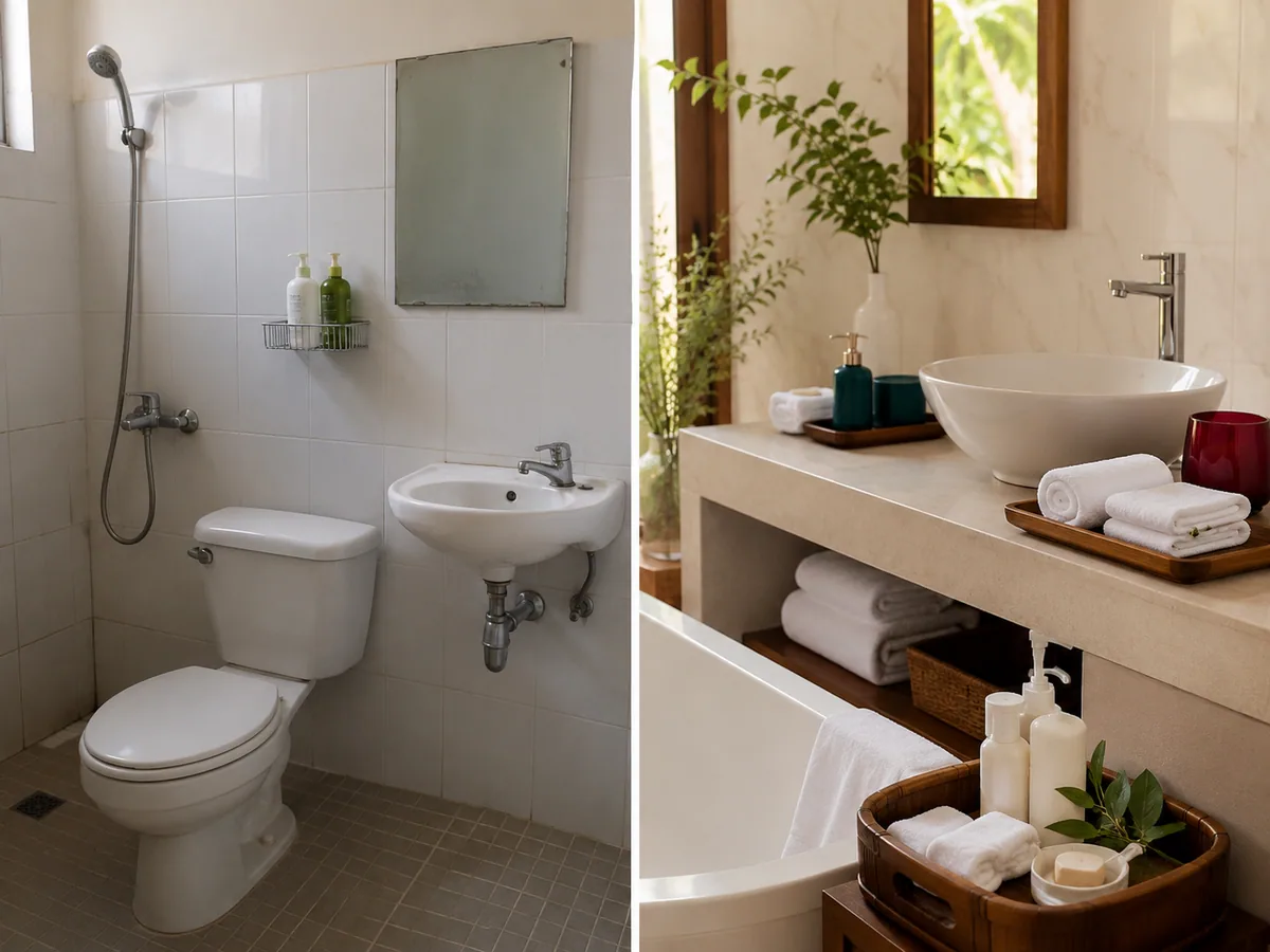 Perbandingan: Kamar Mandi Biasa vs Ala Hotel