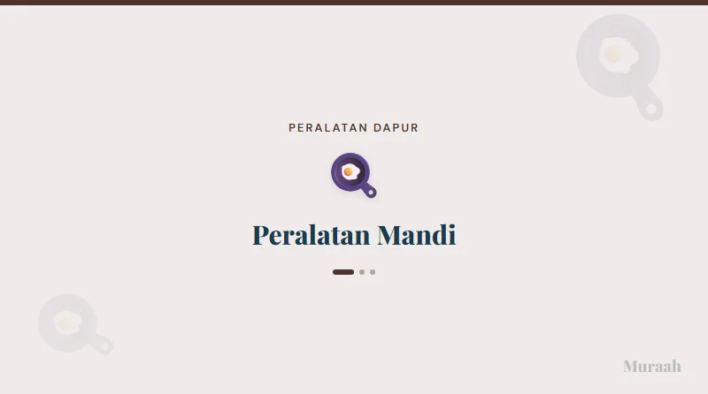 Peralatan Mandi - referensi visual