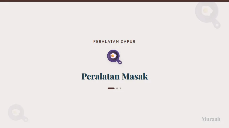 Peralatan Masak - referensi visual