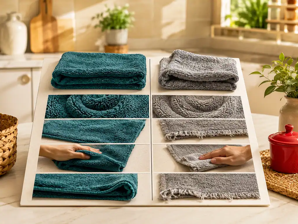 Tabel Perbandingan Microfiber Asli vs Palsu