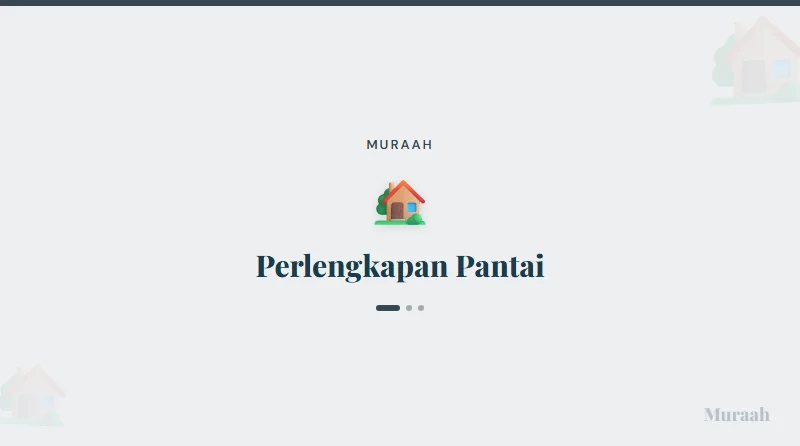 Perlengkapan Pantai - referensi visual