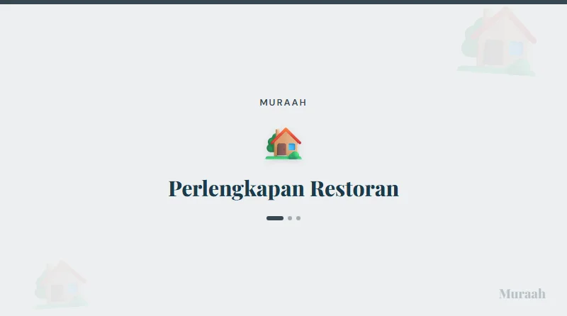 Perlengkapan Restoran - referensi visual