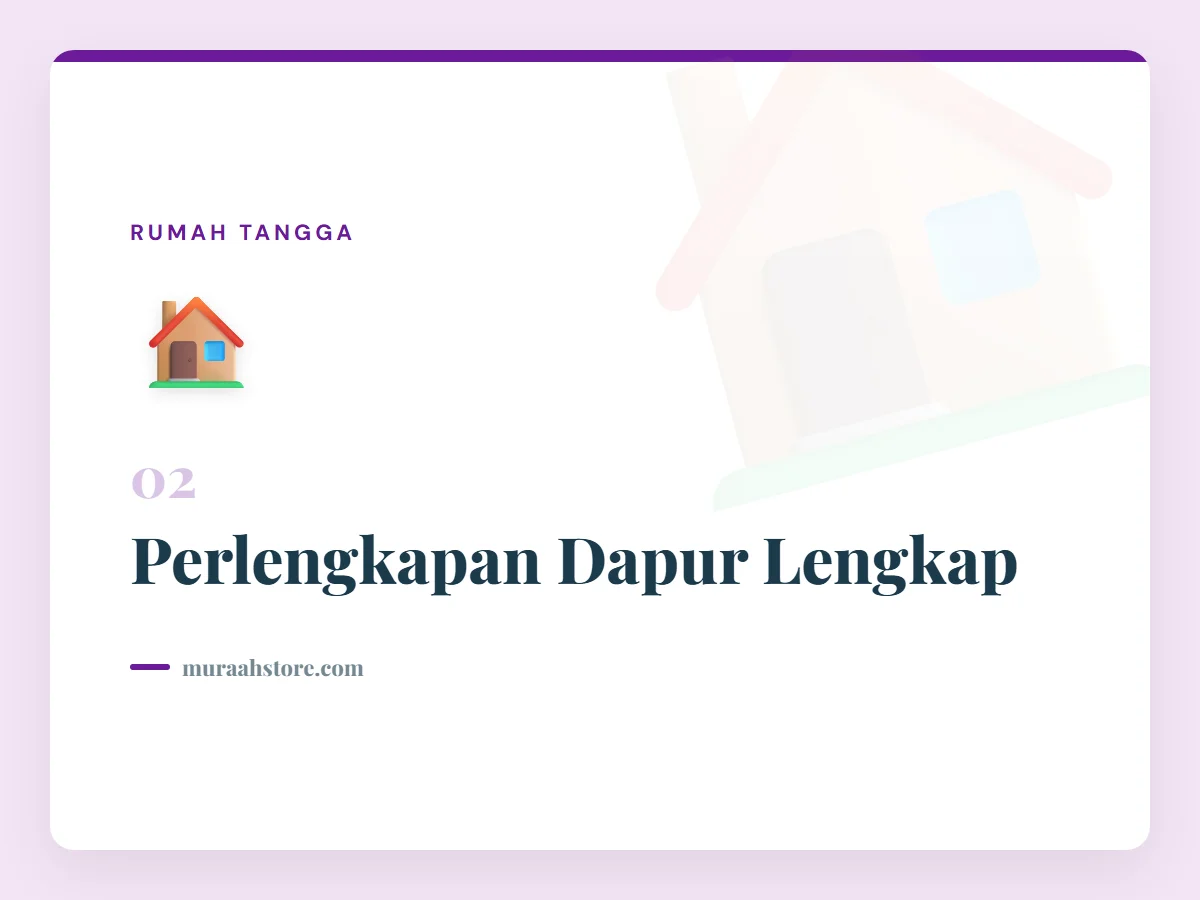 Perlengkapan Dapur Lengkap
