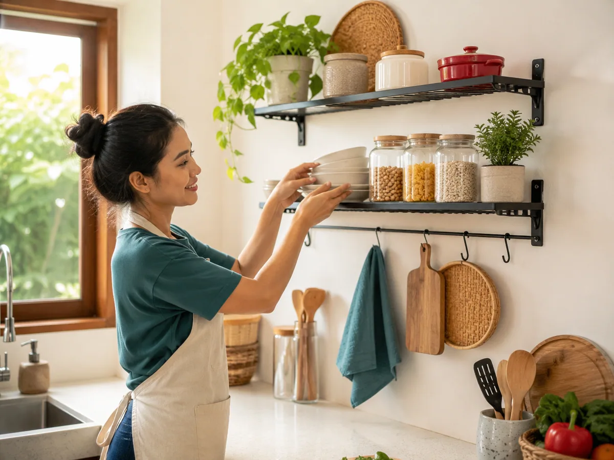 Tips Pemasangan dan Perawatan Rak Dapur Tempel Agar Awet dan Tahan Lama