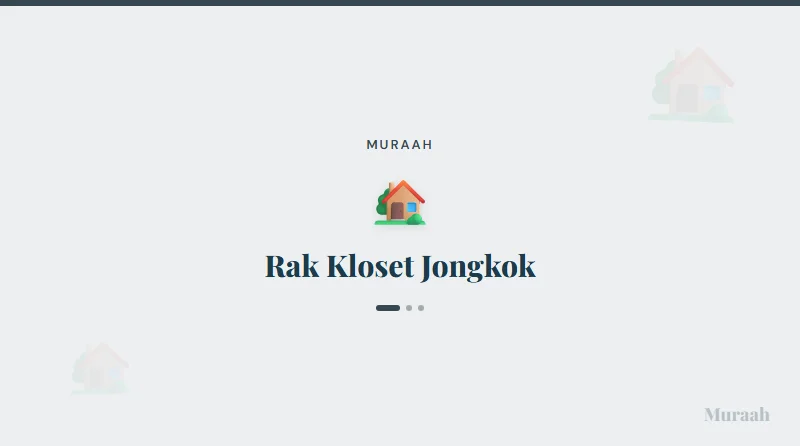 Rak Kloset Jongkok - referensi visual
