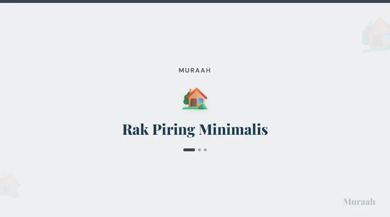 Rak Piring Minimalis - referensi visual