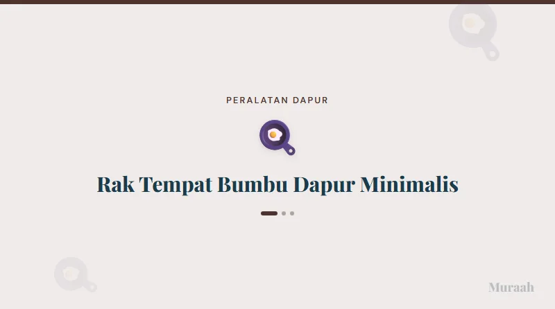 Rak Tempat Bumbu Dapur Minimalis - referensi visual