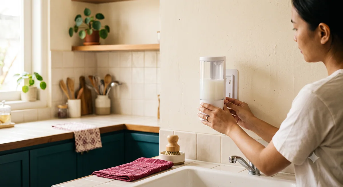 Cara Pasang Soap Dispenser di Dinding Tanpa Ribet