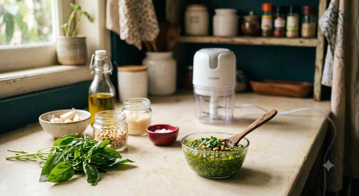 Resep 6: Pesto Basil Homemade