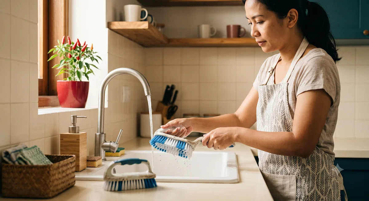Cara Menggunakan dan Merawat Sikat Kamar Mandi agar Tahan Lama