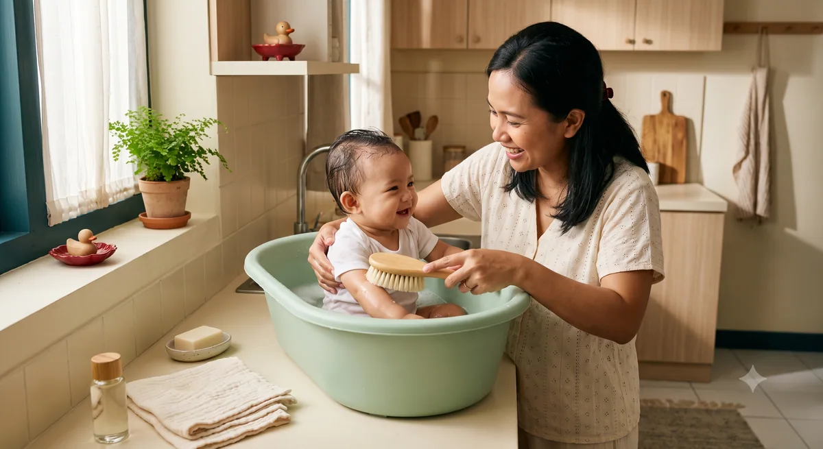 Tips Keamanan Saat Memandikan Bayi