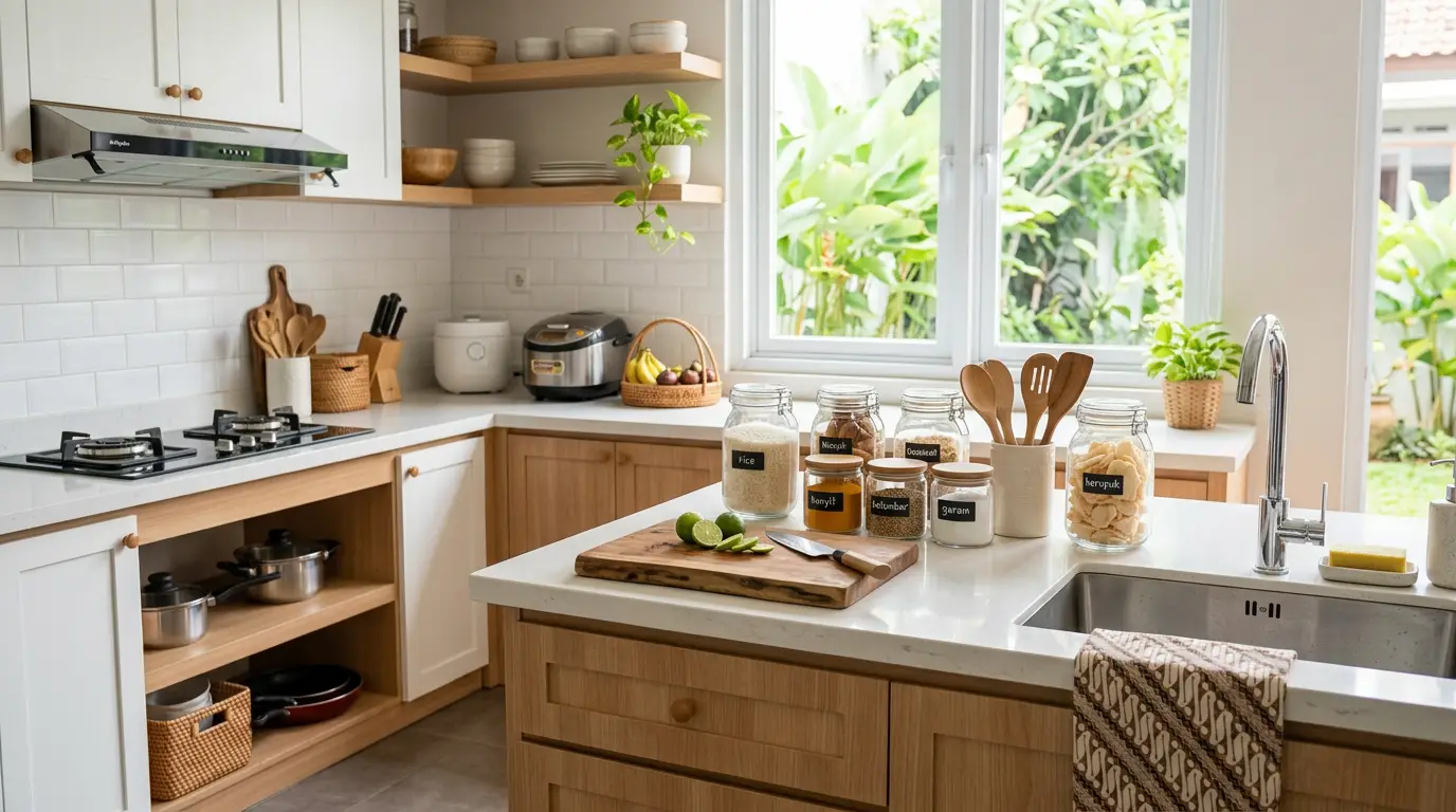 Tips Dapur Bersih Rapi - referensi visual
