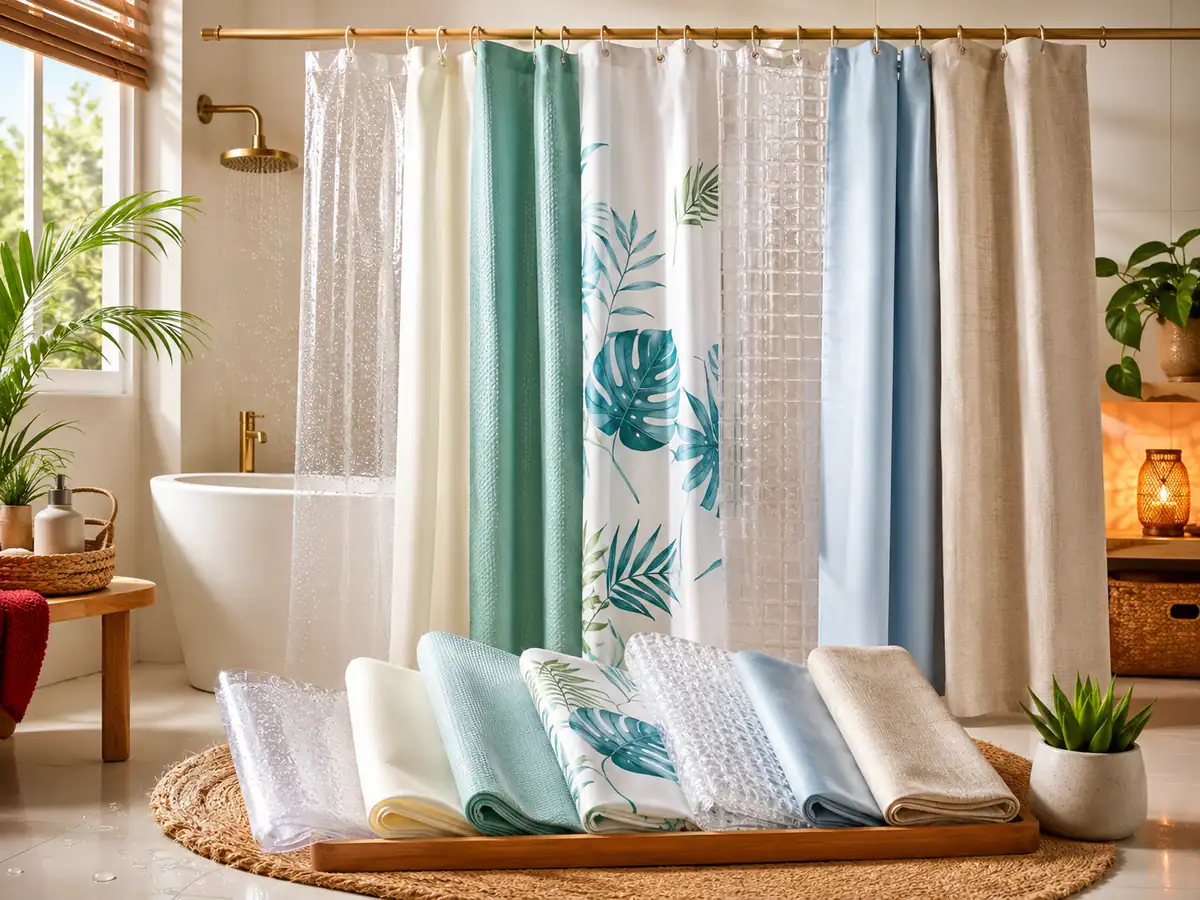 Jenis Bahan Tirai Kamar Mandi